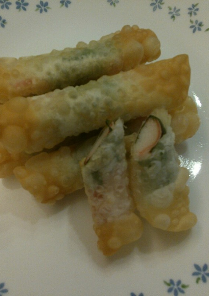 かに風味かまぼこと大葉のつつみ揚げ-レシピのメイン写真