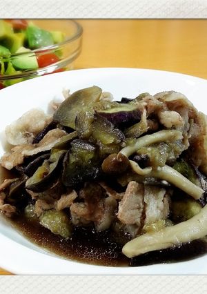 ナスと豚肉のしょうが煮 めんつゆレシピ-レシピのメイン写真