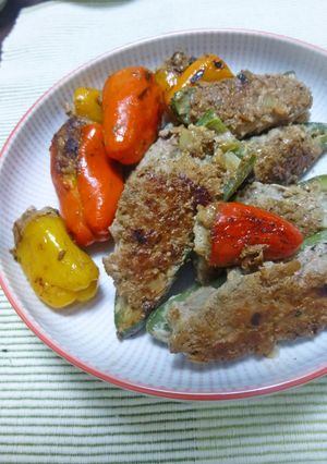 色々ピーマンの肉詰め-レシピのメイン写真