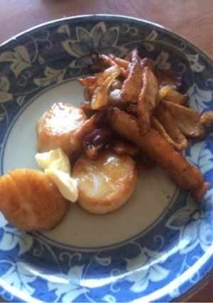 ホタテと豚肉のバター醤油炒め-レシピのメイン写真