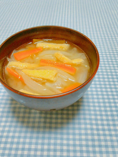 油揚げと野菜で美味しいお味噌汁❀-レシピのメイン写真