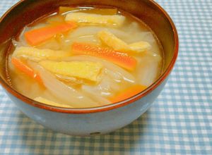 油揚げと野菜で美味しいお味噌汁❀-レシピのメイン写真