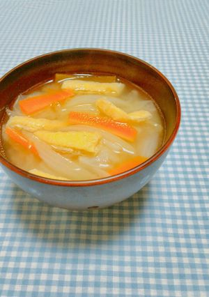 油揚げと野菜で美味しいお味噌汁❀-レシピのメイン写真
