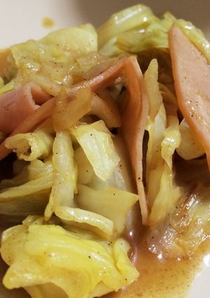 キャベツとハムのカレー炒め-レシピのメイン写真