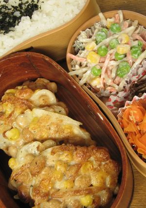 コーンのかき焼き☆お弁当（59）-レシピのメイン写真