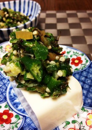 ❀オクラ＆沢庵の和え物-レシピのメイン写真