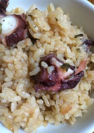 塩昆布が決め手！炊飯器におまかせ！たこ飯-レシピのメイン写真