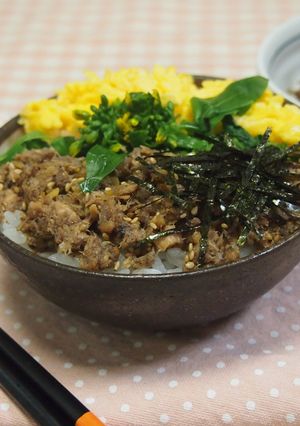 簡単！時短！鯖缶で鯖そぼろ丼夏休みランチ-レシピのメイン写真