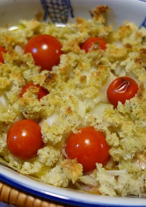 さばトマトパン粉焼き☆トースターで簡単♪-レシピのメイン写真