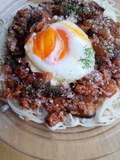 夏味♡なすのボロネーゼ風そうめん-レシピのメイン写真