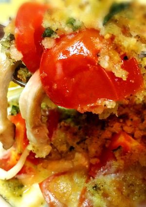 エリンギとミニトマトの香草パン粉焼き-レシピのメイン写真