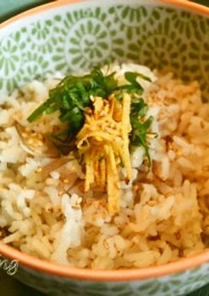 【みょうがごはん】超時短ごはん　30秒！-レシピのメイン写真