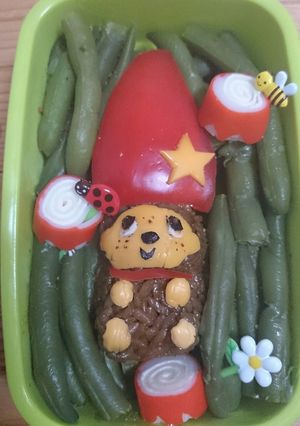 森の小人モンチッチのキャラ弁-レシピのメイン写真