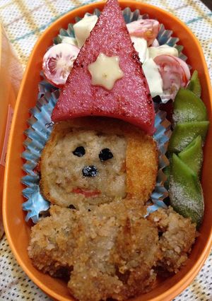 冷食コロッケで簡単森の小人モンチッチ-レシピのメイン写真