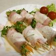 ローストポークの野菜巻き・山葵マヨソース