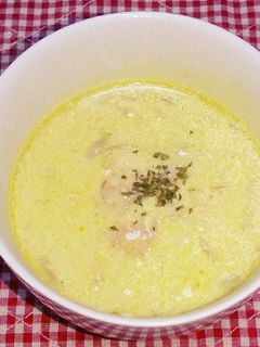 コンソメと豆乳のスープ♡カレー風味で♥-レシピのメイン写真