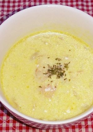 コンソメと豆乳のスープ♡カレー風味で♥-レシピのメイン写真