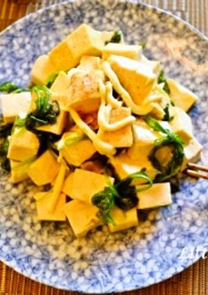 豆腐のバターマヨ炒め　急に一品欲しい時！-レシピのメイン写真