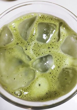 アイス抹茶オレ＆ホット抹茶ラテ＊二層にも-レシピのメイン写真