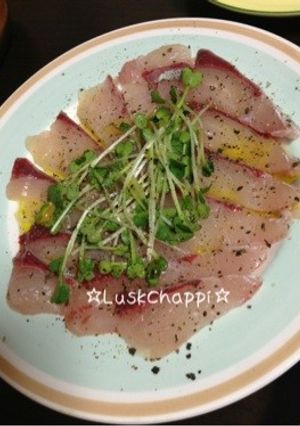 カンパチのカルパッチョ♫-レシピのメイン写真