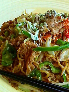 肉入りピリ辛七味焼きそば-レシピのメイン写真