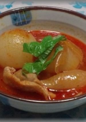 玉ねぎと鶏肉のトマト煮-レシピのメイン写真