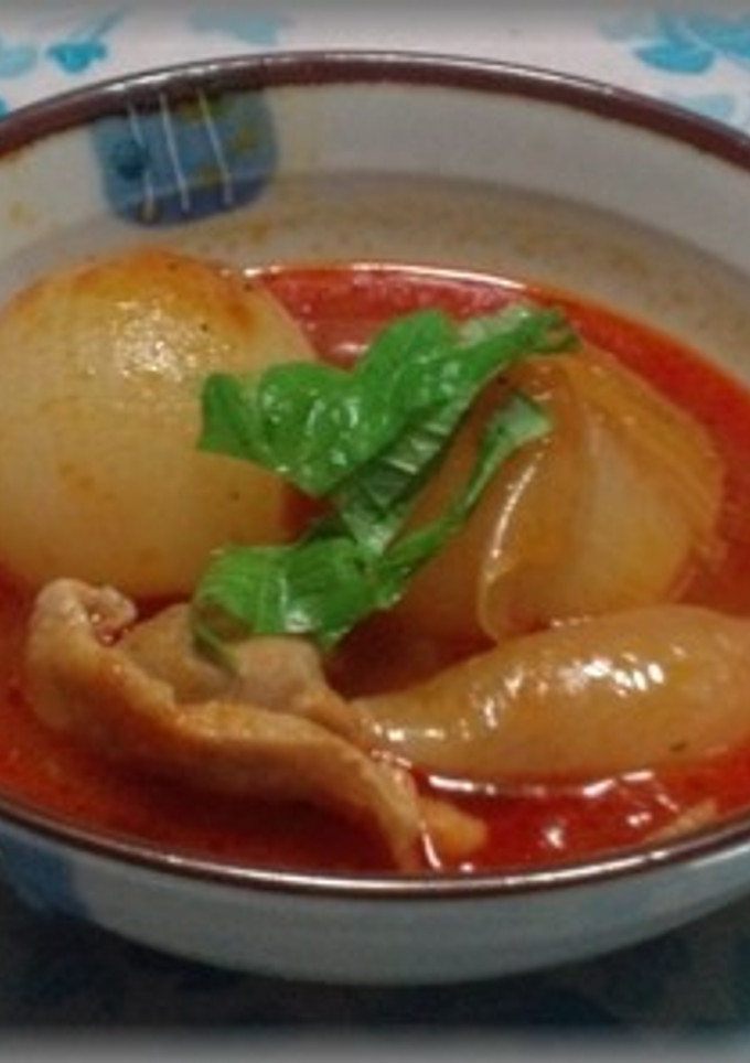 玉ねぎと鶏肉のトマト煮-レシピのメイン写真