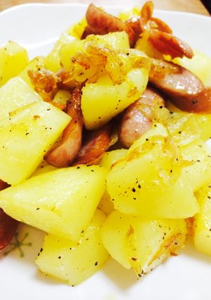 レンジで時短のジャーマンポテト-レシピのメイン写真