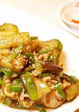 茄子とピーマンのチンジャオロース風-レシピのメイン写真