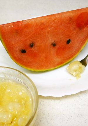 夏バテ予防熱中症対策！スイカに塩レモン-レシピのメイン写真