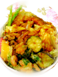 具だくさん かき揚げ丼-レシピのメイン写真