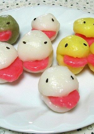 親子で作るお化け団子-レシピのメイン写真