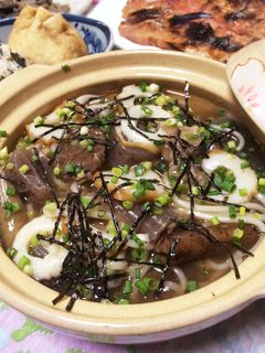 余った、筋煮込みで、煮込みうどん-レシピのメイン写真