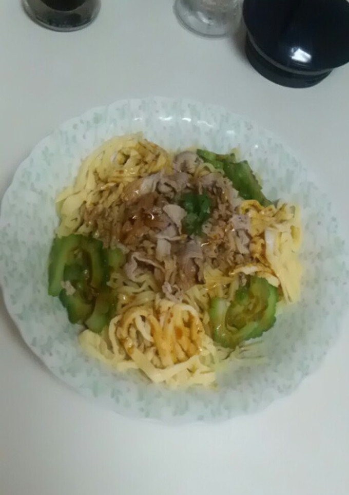 豚しゃぶとゴーヤの冷やし中華-レシピのメイン写真