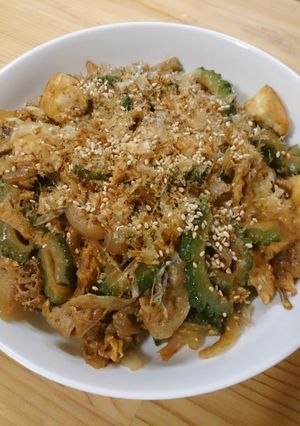 冷凍豆腐♬ゴーヤチャンプル♡-レシピのメイン写真