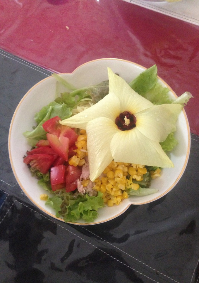 花おくらと冷やし中華-レシピのメイン写真