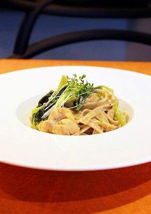 絶品！和風味噌クリームソースの蕎麦パスタ-レシピのメイン写真
