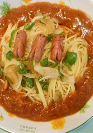 ソーセー人あんかけパスタ-レシピのメイン写真