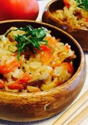 トマトとツナの和風炊き込みご飯-レシピのメイン写真