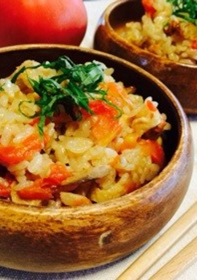 トマトとツナの和風炊き込みご飯-レシピのメイン写真