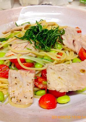 マグロと夏野菜のパスタ-レシピのメイン写真