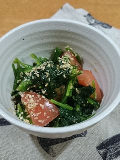 ほうれん草のごまドレぽん酢和え-レシピのメイン写真