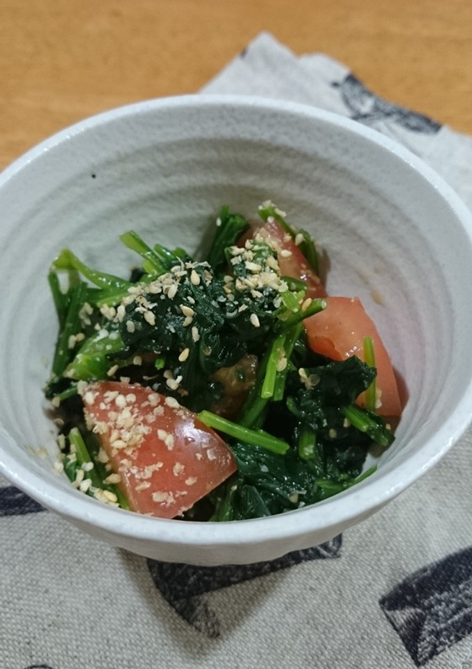 ほうれん草のごまドレぽん酢和え-レシピのメイン写真