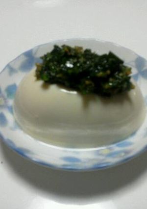 ニラ味噌で冷や奴-レシピのメイン写真