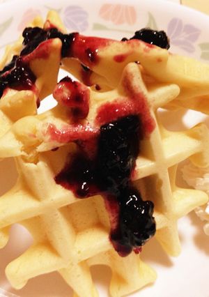 カリもちっ♡米粉ワッフル-レシピのメイン写真