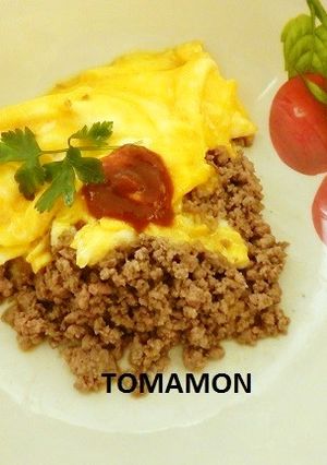 ✿とまモンピューレで美味そぼろオムレツ✿-レシピのメイン写真