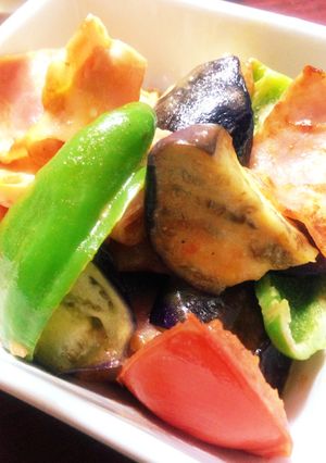 夏野菜のゴロゴロマヨ炒め-レシピのメイン写真