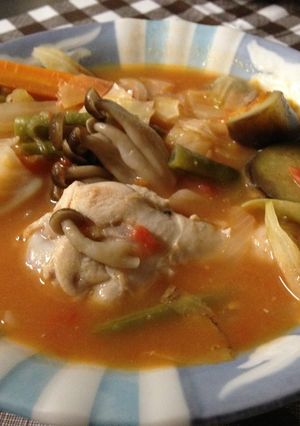 季節の野菜とトマトのとろける酒粕スープ-レシピのメイン写真
