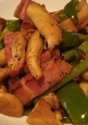 簡単！あっさり厚切りベーコン炒め-レシピのメイン写真