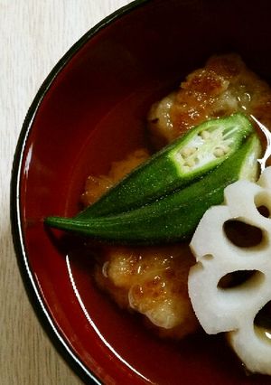 料亭の味再現♡れんこん餅の揚げだし-レシピのメイン写真